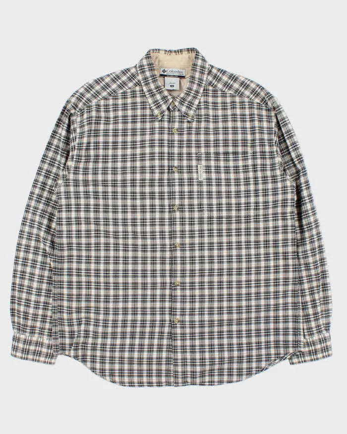 Vintage 90s Columbia Check Long Sleeve Shirt - M sold by Rokit