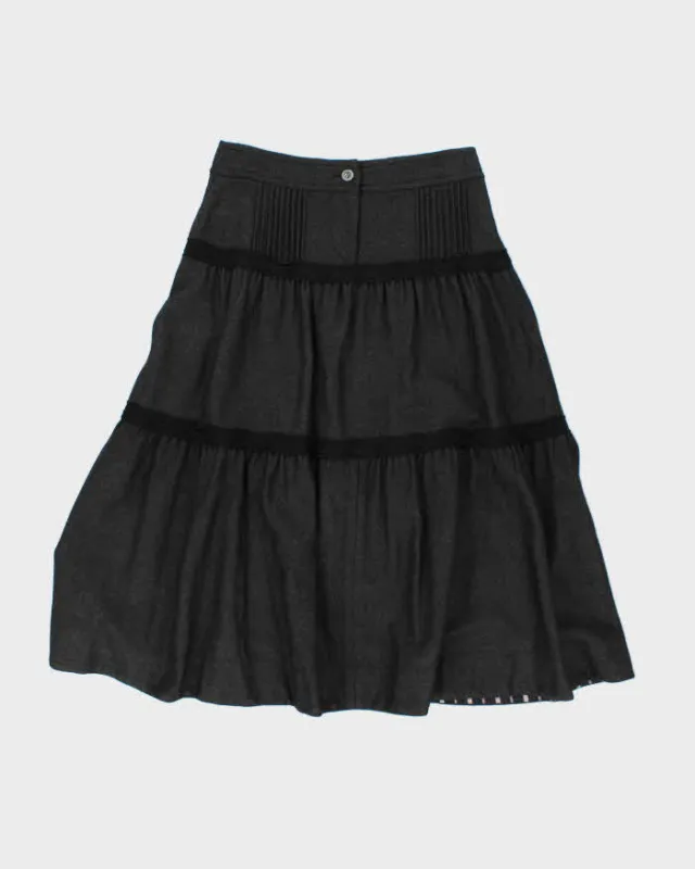 Vintage Chaie & Yun Silk Angora & Wool Blend Skirt - S sold by Rokit