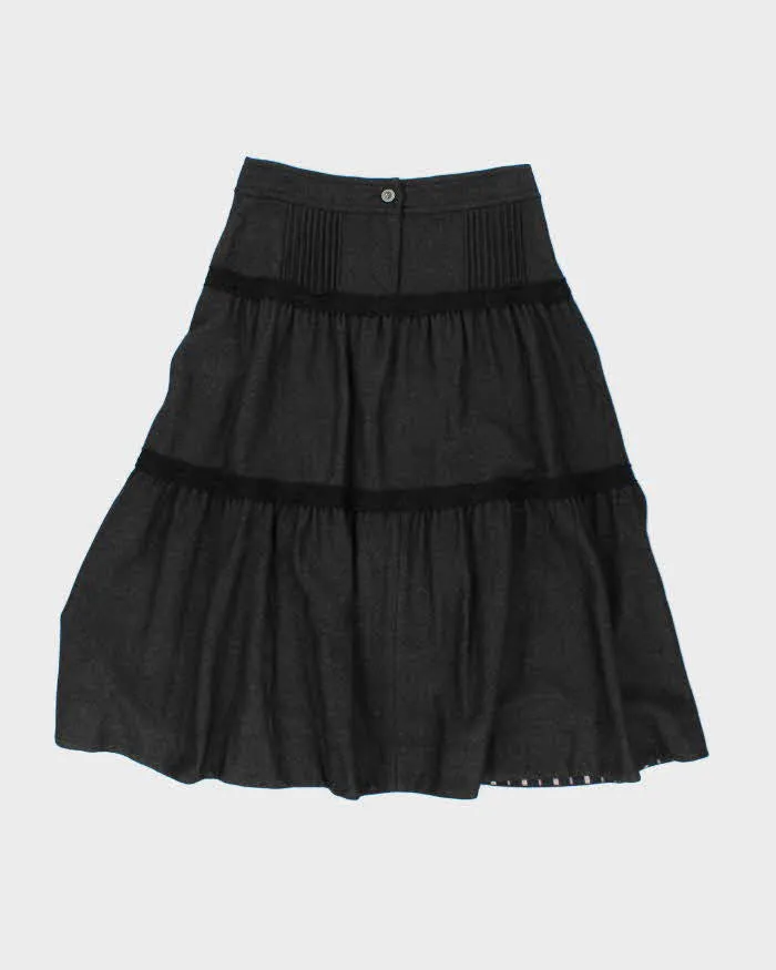 Vintage Chaie & Yun Silk Angora & Wool Blend Skirt - S sold by Rokit