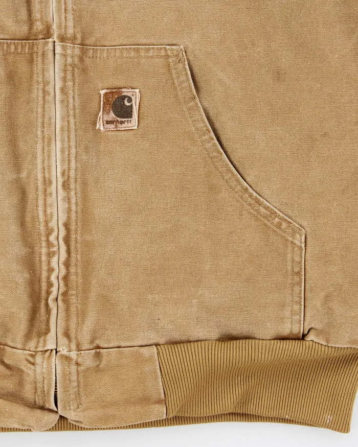 Vintage Y2K 00s Carhartt J25 Camel Heavyweight Therma Active Made In USA Workwear Jacket - M sold by Rokit product image thumbnail 3