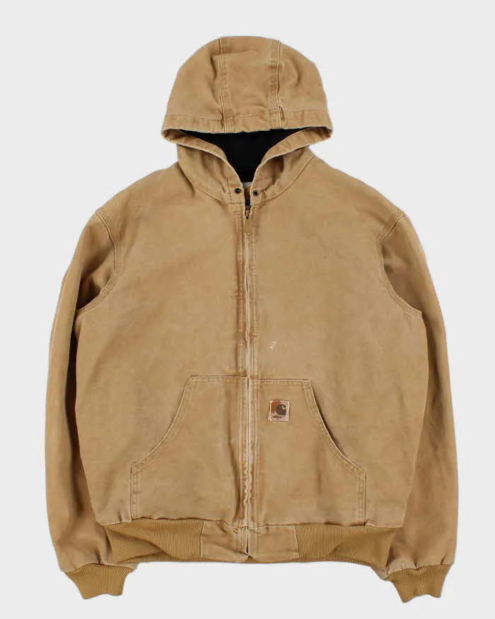 Vintage Y2K 00s Carhartt J25 Camel Heavyweight Therma Active Made In USA Workwear Jacket - M sold by Rokit