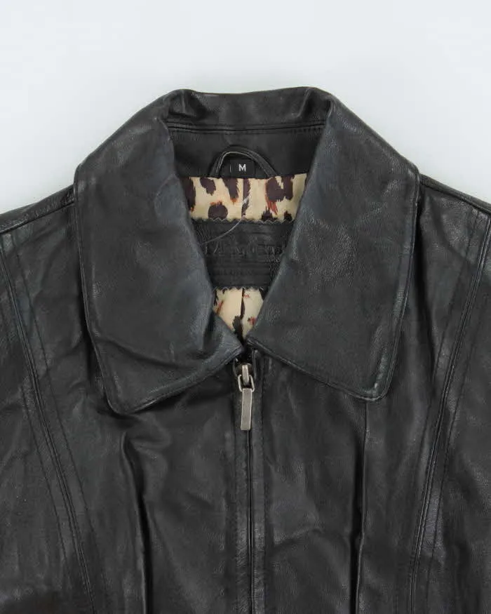 Vintage Y2k 00s Passports Leopard Print Lined Leather Jacket - M sold by Rokit product image thumbnail 5