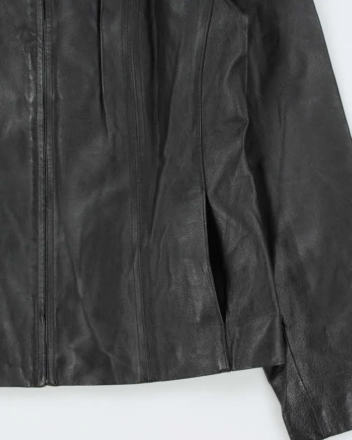 Vintage Y2k 00s Passports Leopard Print Lined Leather Jacket - M sold by Rokit product image thumbnail 4