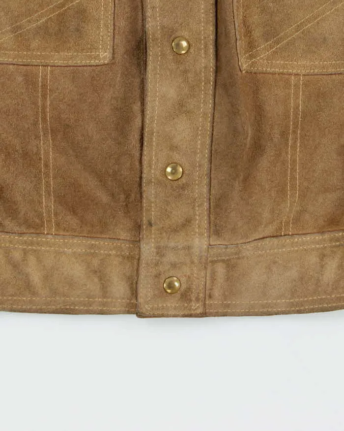 Vintage 1970s Zig Zag Tan Suede Western Jacket - S sold by Rokit product image thumbnail 5