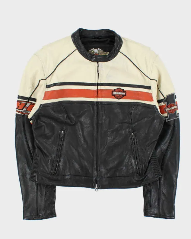 Vintage Y2K 00s Harley Davidson Cafe Racer Women's Biker Jacket - XL sold by Rokit