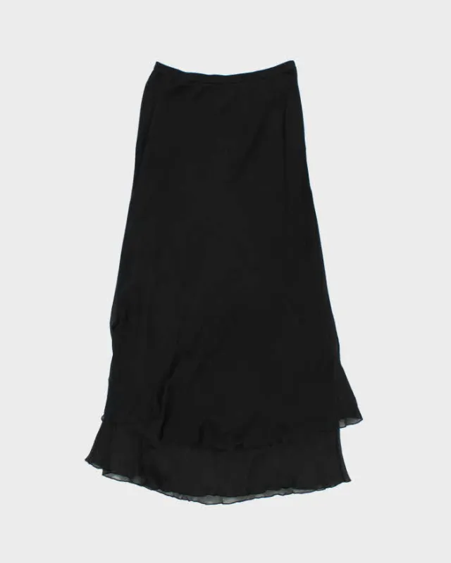 Vintage Simply Silk Sheer Maxi Skirt - S sold by Rokit