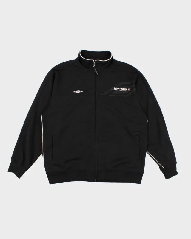 Umbro Black Track Jacket - L sold by Rokit