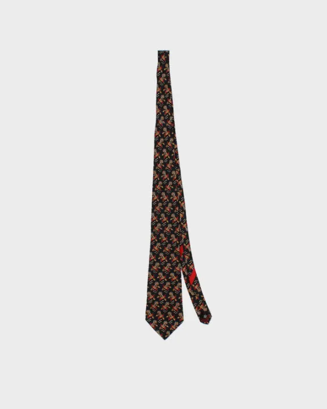 Vintage 1990s Salvatore Ferragamo Patterned Silk Tie sold by Rokit