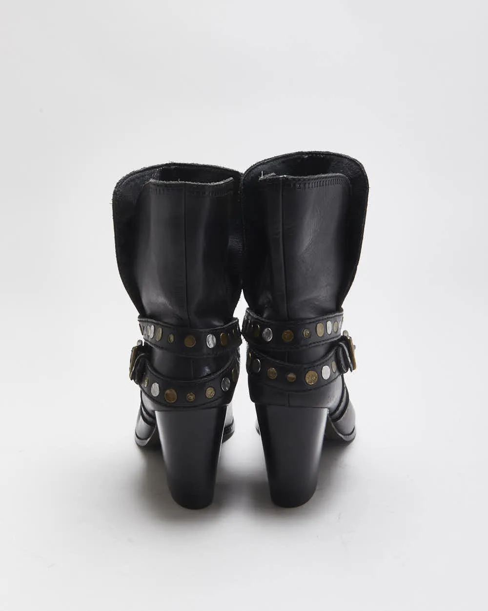 Vintage Fossil Leather Studded Boots - UK8 sold by Rokit product image thumbnail 4