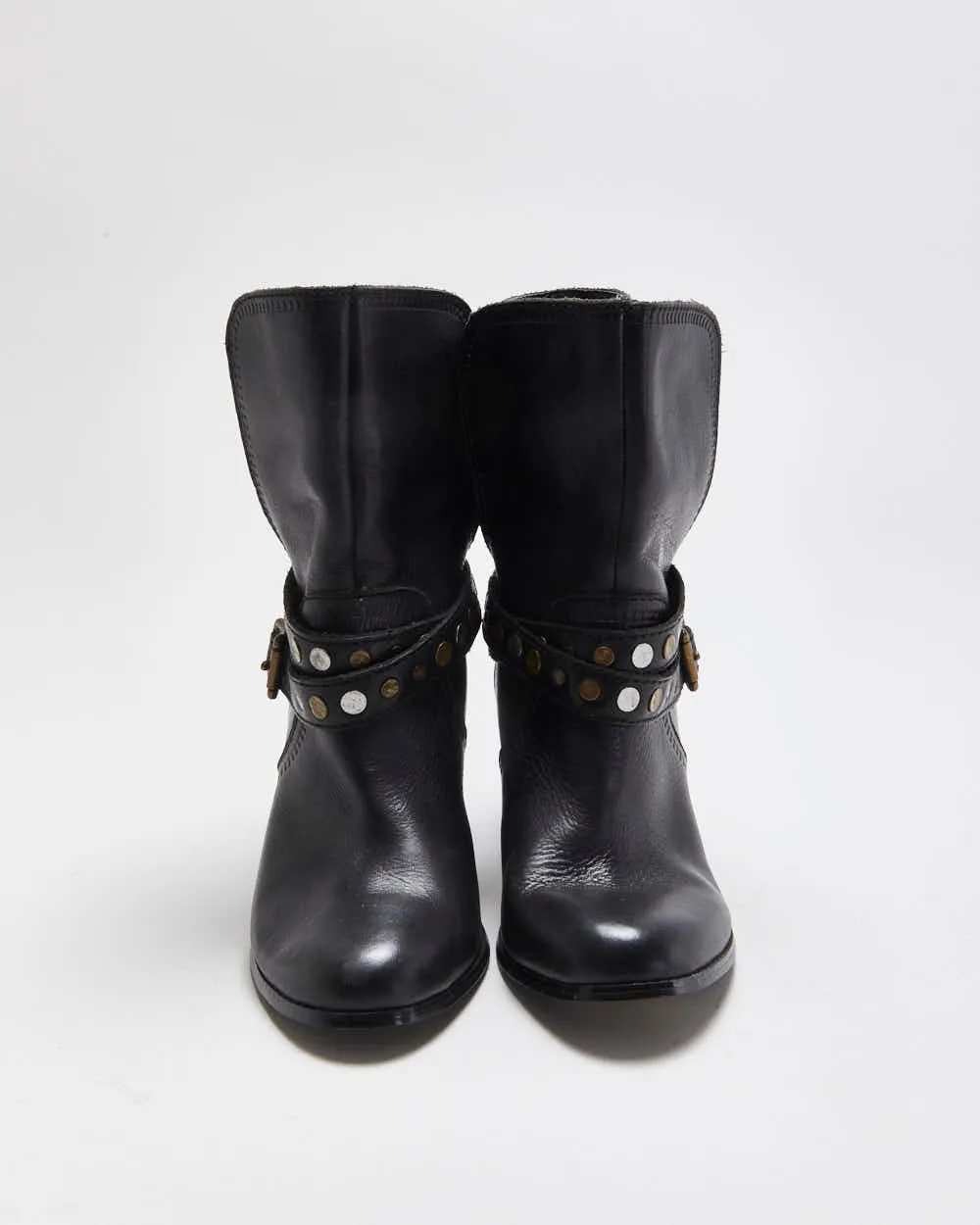 Vintage Fossil Leather Studded Boots - UK8 sold by Rokit product image thumbnail 3