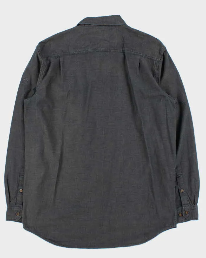 Vintage Carhartt Relaxed Fit Chambray Long Sleeve Workwear Shirt - L sold by Rokit product image thumbnail 2