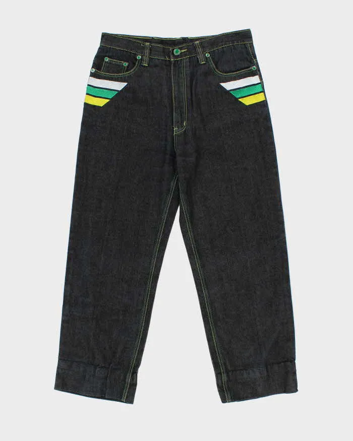 Vintage Y2K 00s Coogi Embroidered Stone Wash Denim Wide Leg Jeans - W34 L28 sold by Rokit