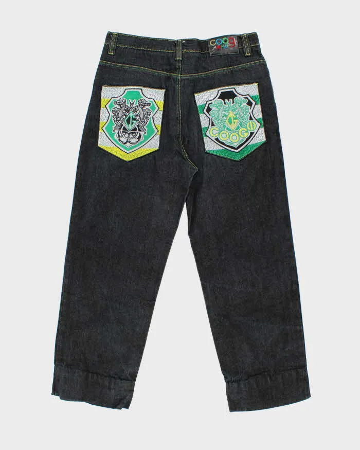 Vintage Y2K 00s Coogi Embroidered Stone Wash Denim Wide Leg Jeans - W34 L28 sold by Rokit product image thumbnail 2