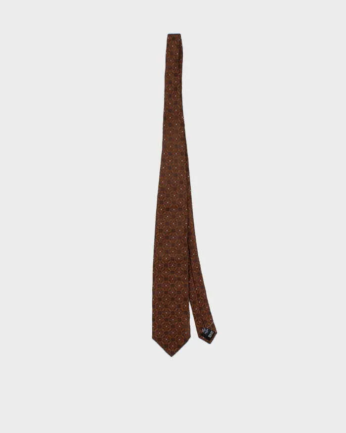 Vintage 1990s Valentino Patterned Silk Tie sold by Rokit
