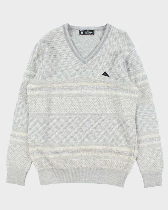 Vintage Monte Carlo V-neck Wool Jumper - M sold by Rokit