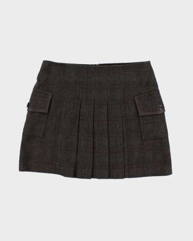 Vintage Y2k 00s Esprit Wool Blend Mini Skirt - XS sold by Rokit