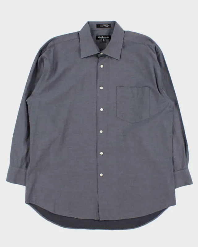 Vintage 1990s Guy Laroche Chambray Long Sleeve Shirt - L sold by Rokit
