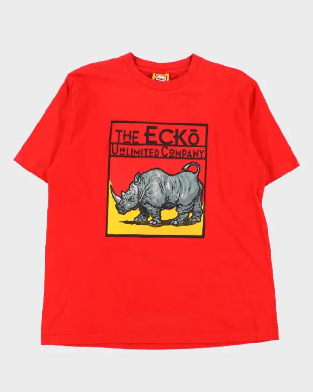 Vintage 1990s Ecko UNLTD Graphic Crewneck T-Shirt - L sold by Rokit
