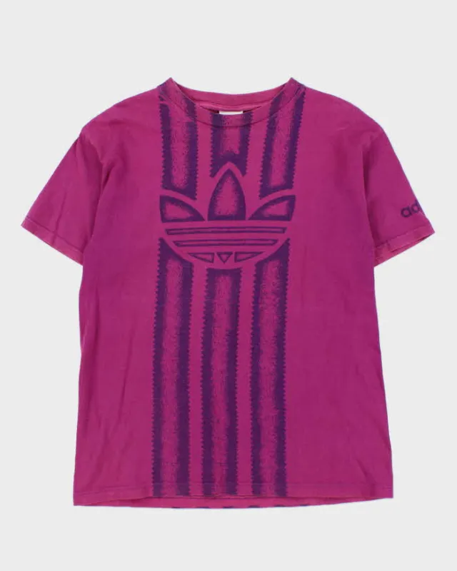 Vintage 1990s Adidas Originals Big Trefoil Crewneck T-Shirt - M sold by Rokit