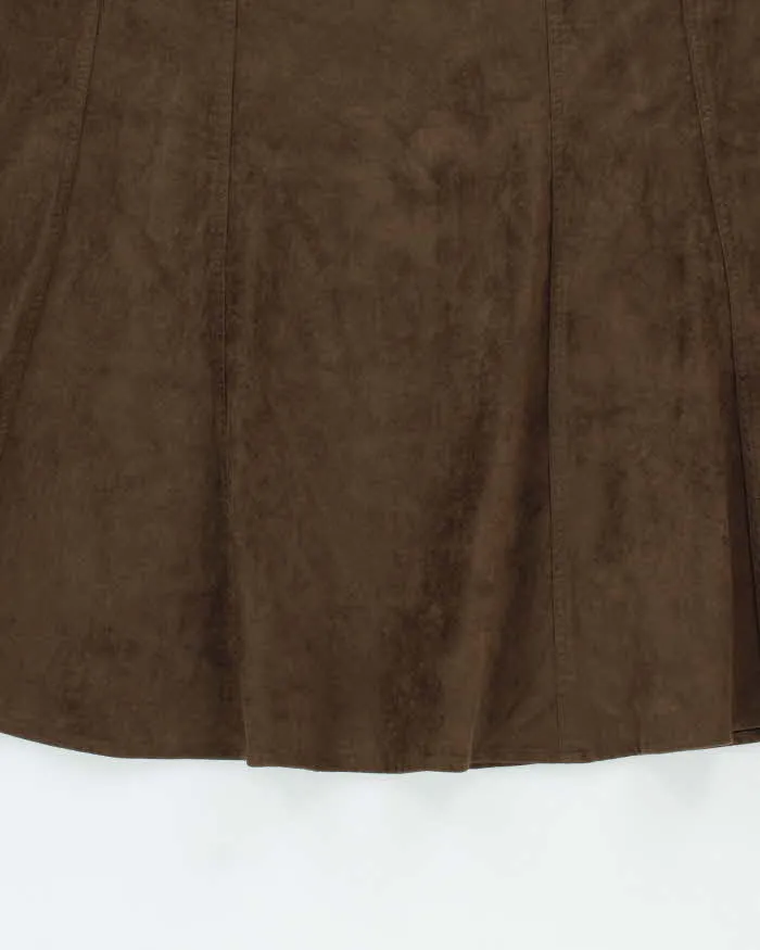 Vintage Y2k 00s Liz Claiborne Faux Suede Skirt - S sold by Rokit product image thumbnail 4