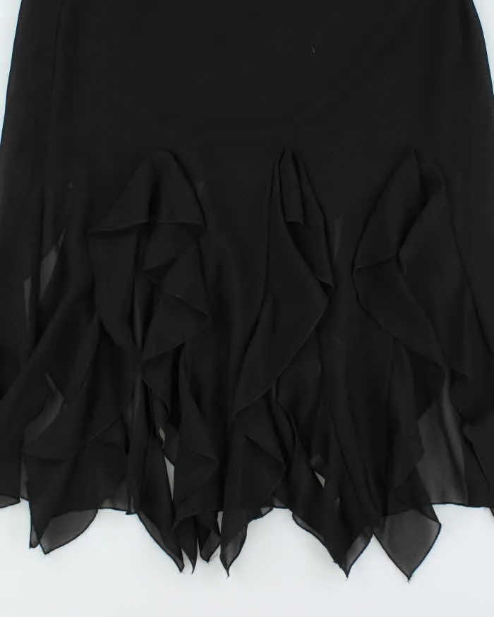 Vintage 90s Sharon Max Ruffle Sheer Hem Skirt - S sold by Rokit product image thumbnail 3