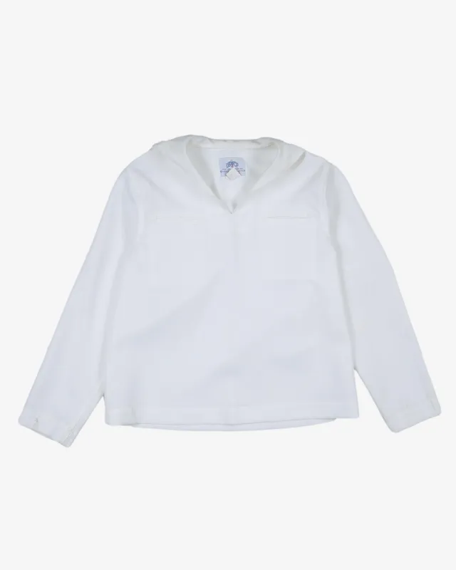 2005 US NAVY White Poly/WOOL CRACKERJACK JUMPER - Medium made by Rokit