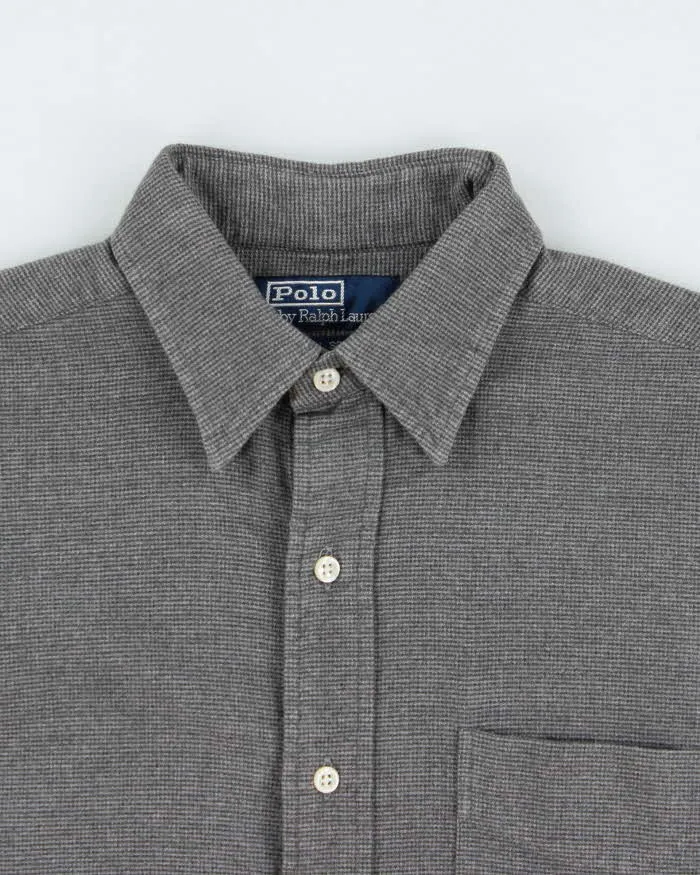 Vintage Ralph Lauren Oversized Plain Flannel Shirt - S sold by Rokit product image thumbnail 5