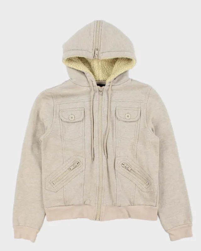Vintage Y2K 00s Marc Jacobs Heavyweight Sherpa Hooded Women's Full-Zip Hoodie - M sold by Rokit