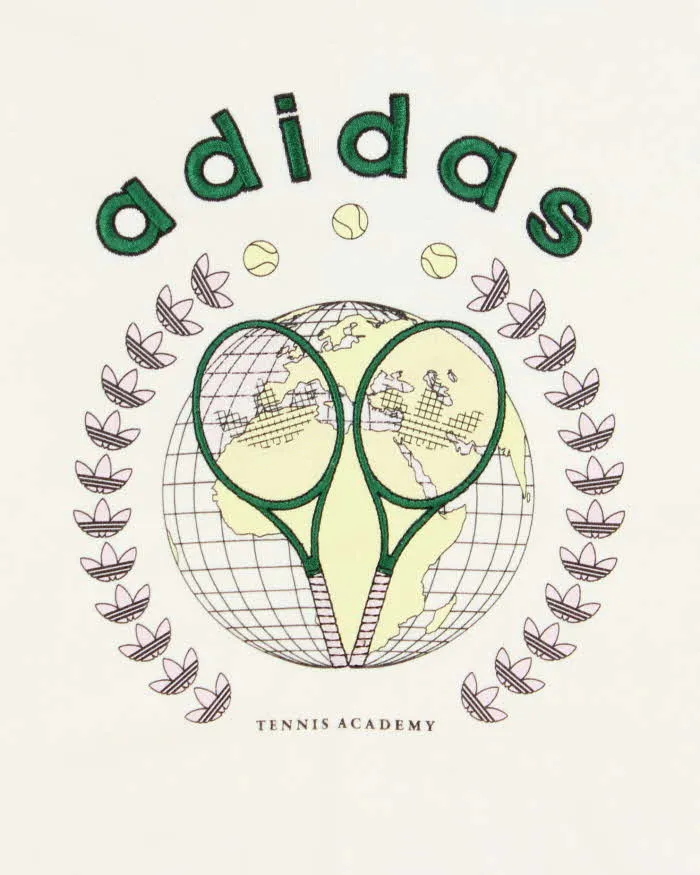 Vintage Adidas Originals Tennis Academy Embroidered Women's Oversized Crewneck Sweatshirt - S sold by Rokit product image thumbnail 4