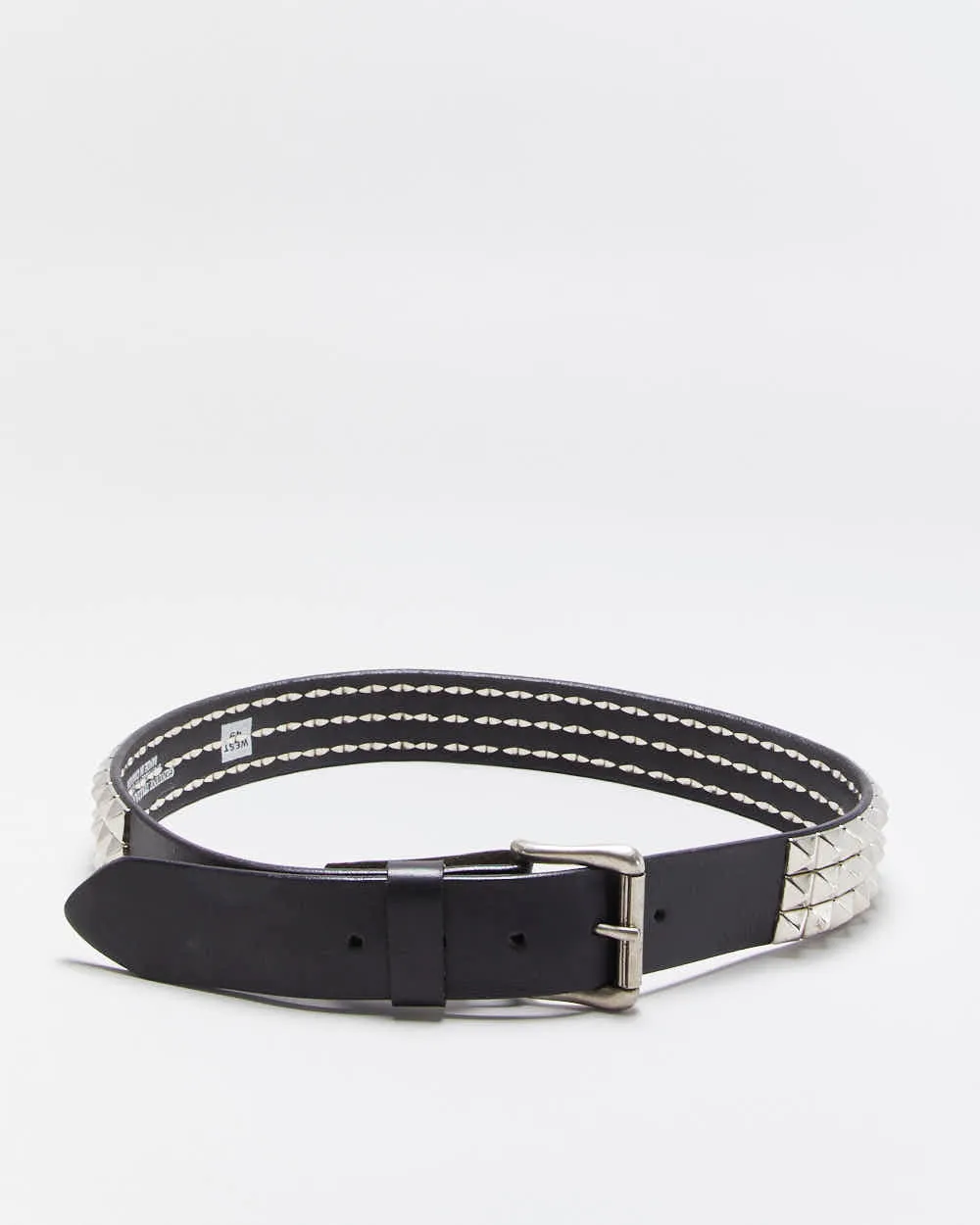 Vintage Y2k 00s Studded Leather Belt W29-W33 sold by Rokit product image thumbnail 2