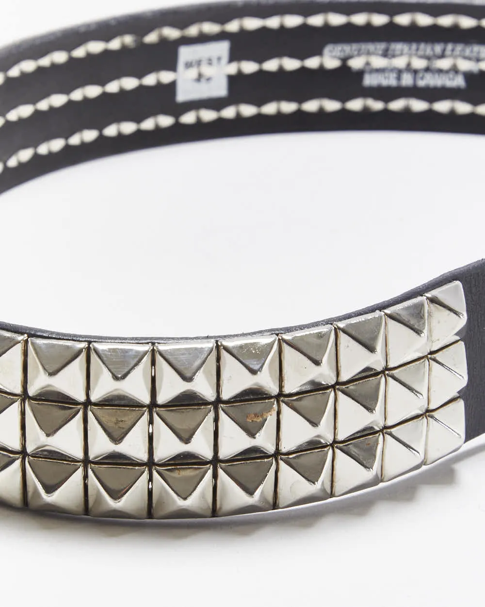 Vintage Y2k 00s Studded Leather Belt W29-W33 sold by Rokit product image thumbnail 5