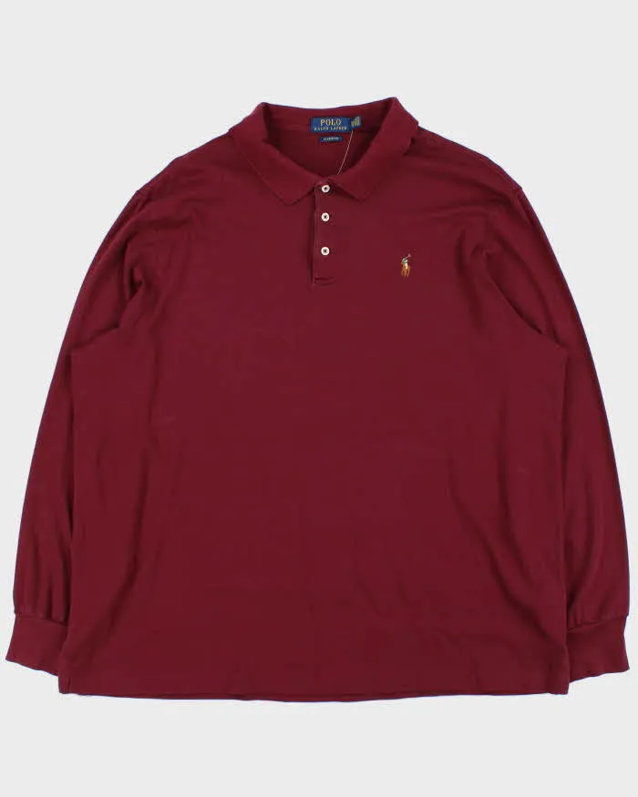 Vintage Polo Ralph Lauren Classic Fit Long Sleeve Polo Shirt - XXL sold by Rokit