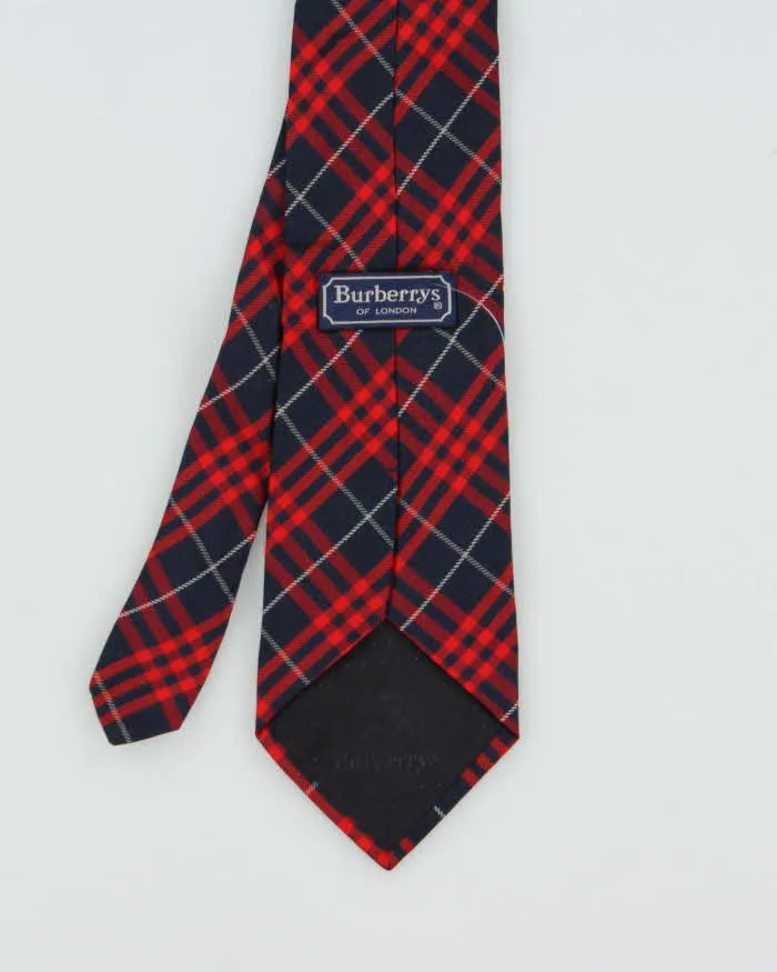 Vintage 1980s Burberry Nova Check Silk Tie sold by Rokit product image thumbnail 3