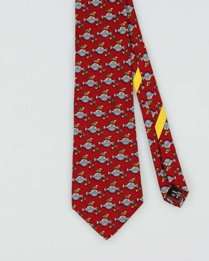 Vintage 1990s Salvatore Ferragamo Patterned Silk Tie sold by Rokit product image thumbnail 2