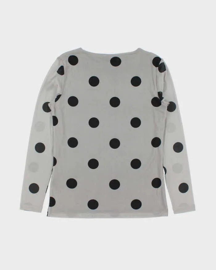 Vintage Y2k 00s Contemporaine Polka Dot Double Mesh Top - M sold by Rokit product image thumbnail 2