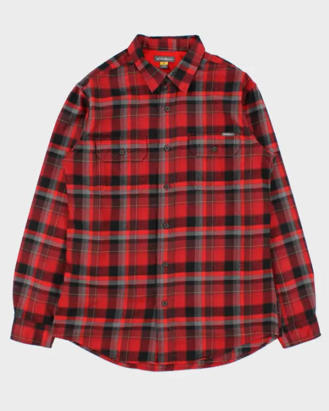 Vintage Eddie Bauer Plaid Flannel Long Sleeve Shirt - M sold by Rokit