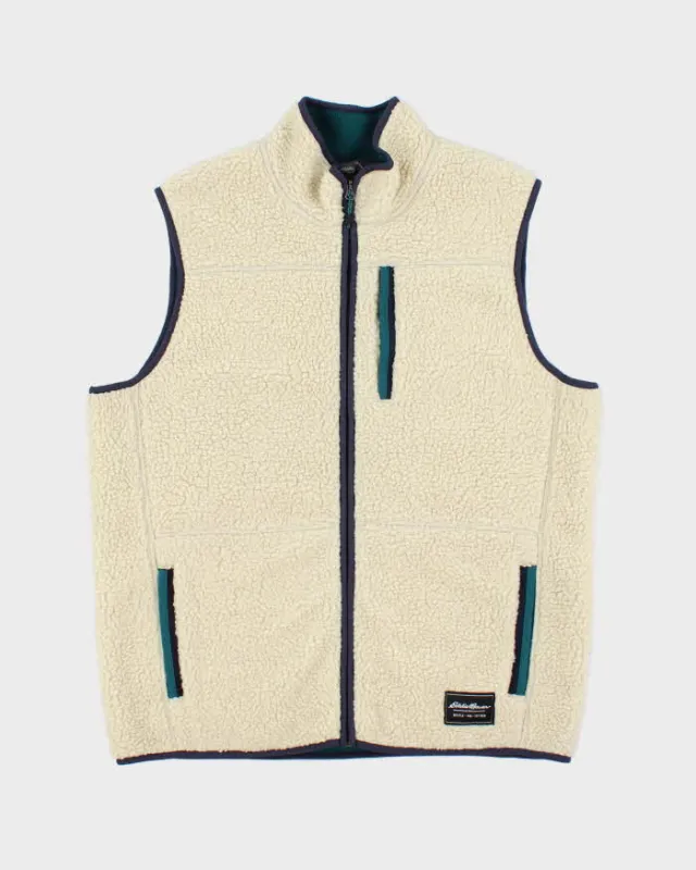 Eddie Bauer Chilali Faux Shearling Full-Zip Fleece Vest - L sold by Rokit