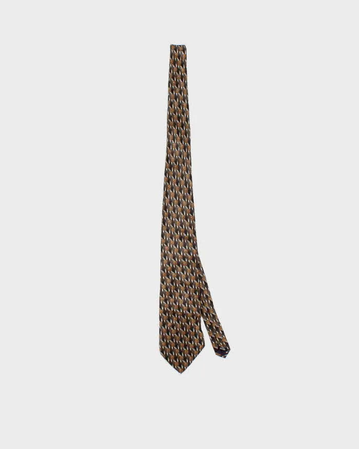 Vintage Christian Dior Geometric Pattern Silk Tie sold by Rokit