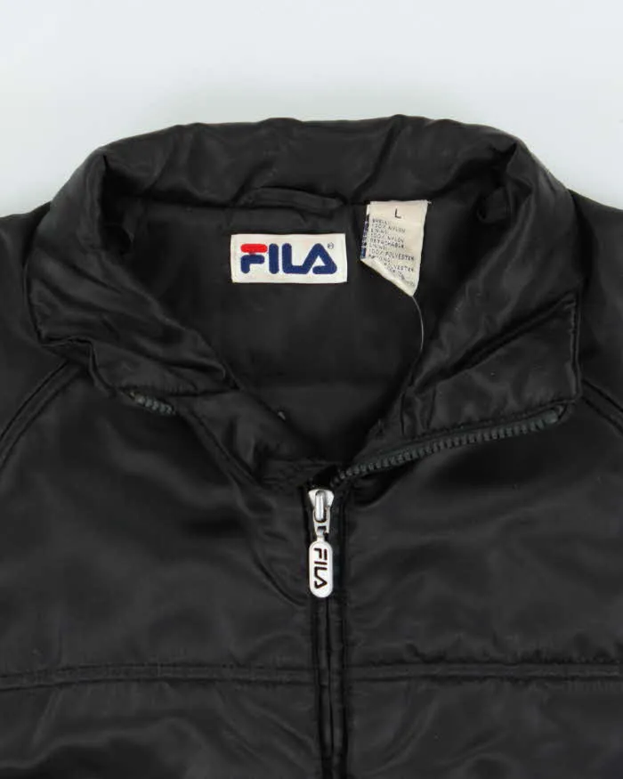 Vintage 90s Fila Satin Puffer Jacket - L sold by Rokit product image thumbnail 5