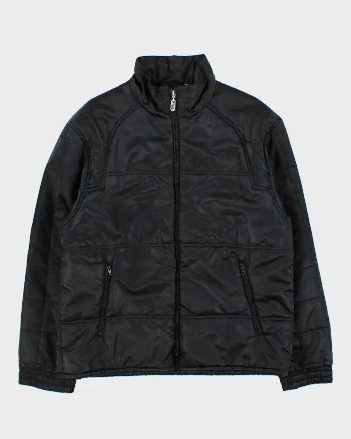 Vintage 90s Fila Satin Puffer Jacket - L sold by Rokit