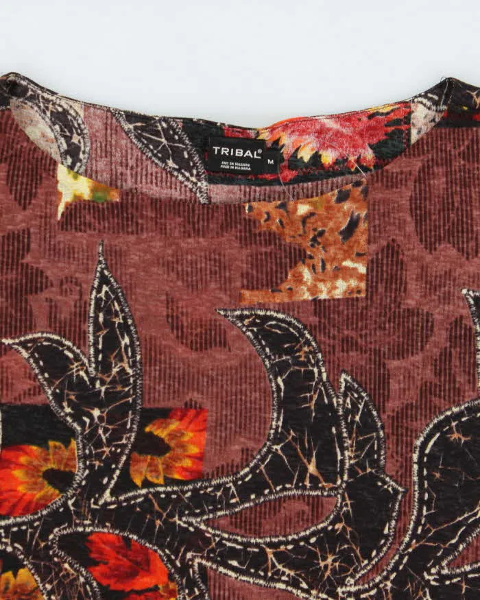 Vintage Y2k 00s Tribal Double Mesh All over Print Top - M sold by Rokit product image thumbnail 5