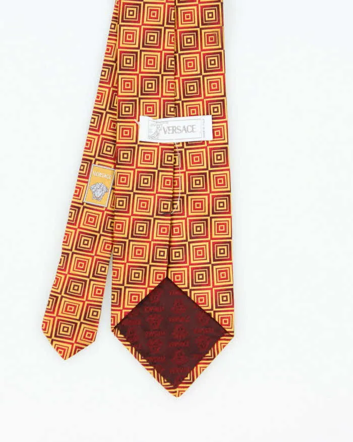 Vintage Y2K 00s Versace Medusa Detailed Patterned Silk Tie sold by Rokit product image thumbnail 3
