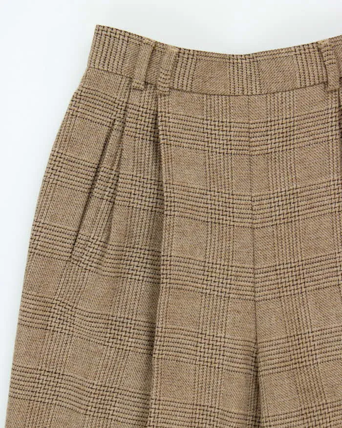 Vintage 80s Jaeger Checked Wool Trousers - W25 L30 sold by Rokit product image thumbnail 3