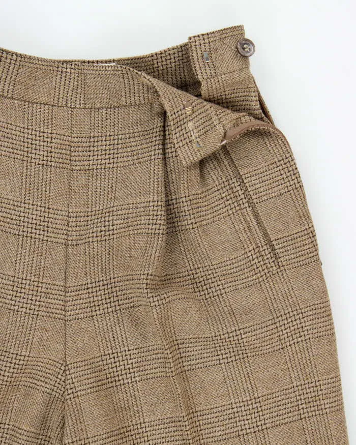 Vintage 80s Jaeger Checked Wool Trousers - W25 L30 sold by Rokit product image thumbnail 5