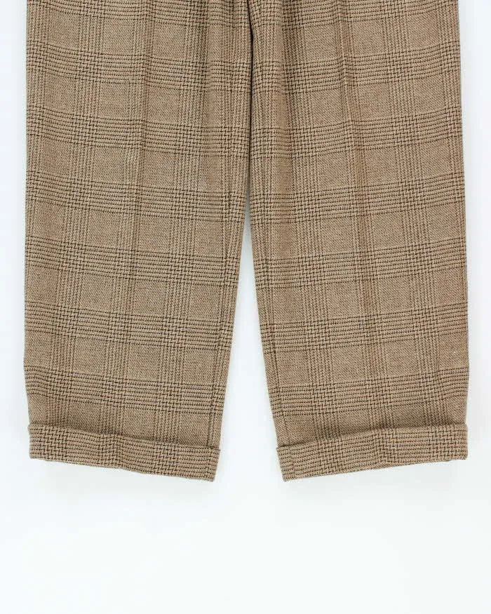Vintage 80s Jaeger Checked Wool Trousers - W25 L30 sold by Rokit product image thumbnail 4
