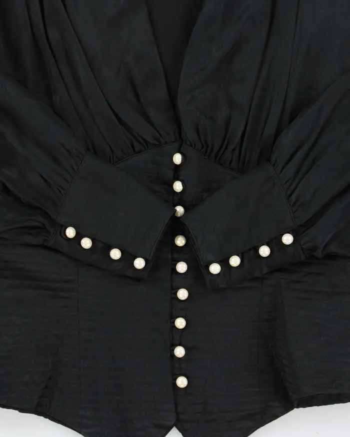 Vintage Santini Silk Batwing Blouse - M sold by Rokit product image thumbnail 4