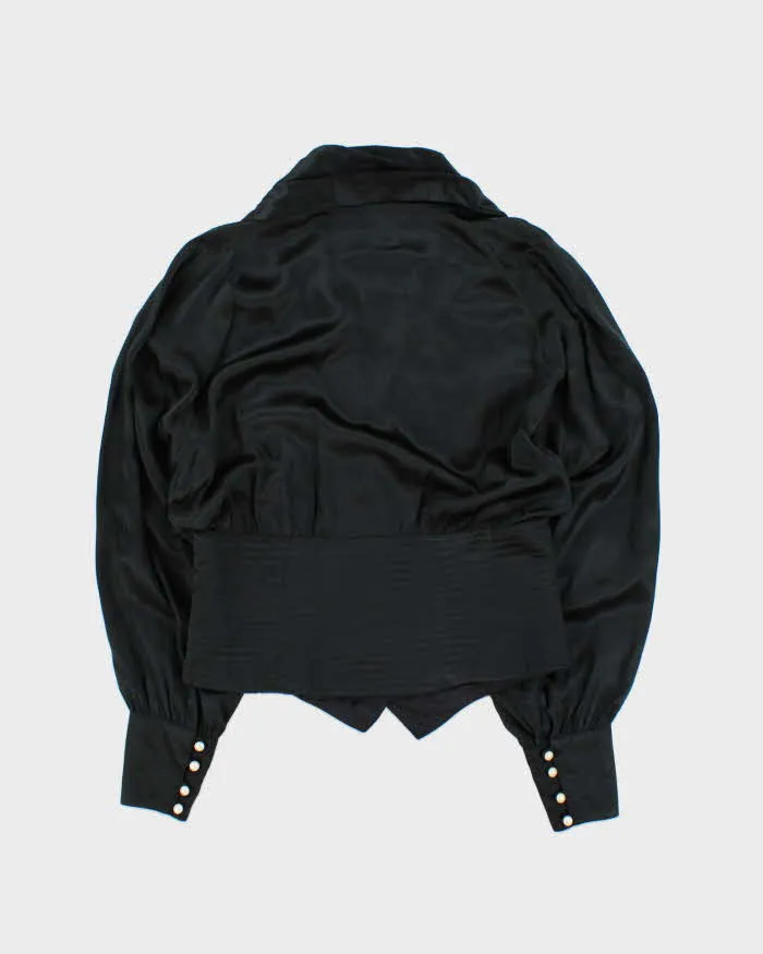 Vintage Santini Silk Batwing Blouse - M sold by Rokit product image thumbnail 2