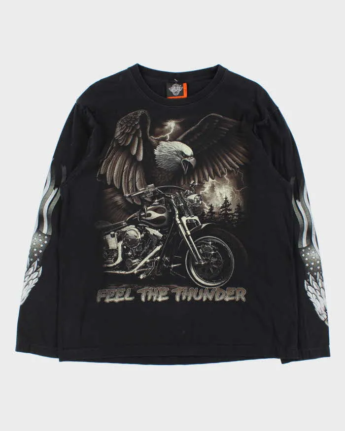 Vintage 90s Rock Eagle Single Stitch Long Sleeve T-shirt - L sold by Rokit