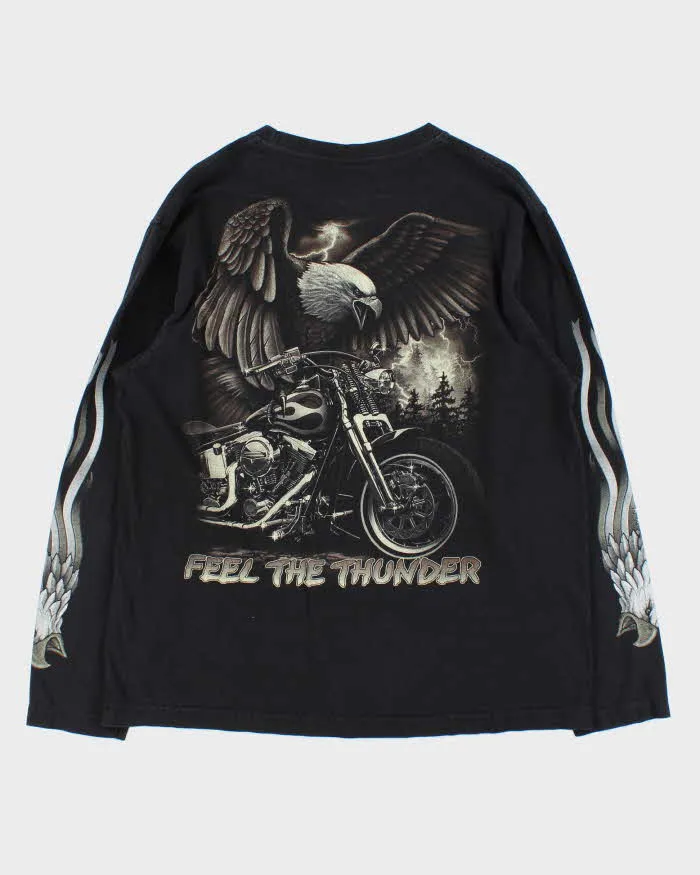 Vintage 90s Rock Eagle Single Stitch Long Sleeve T-shirt - L sold by Rokit product image thumbnail 2