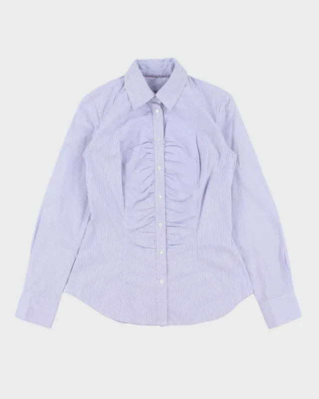 Vintage Y2k 00s Mexx Gingham Ruched Detail Blouse - S sold by Rokit